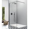 Painel fixo para duche Fresh Arena Perfil Preto