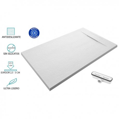 Base de Duche Branco – Antiderrapante e Ultraligeira Mod. NILO