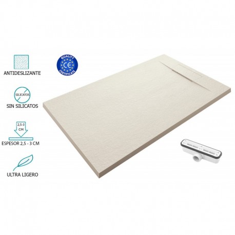 Base de Duche Branco – Antiderrapante e Ultraligeira Mod. NILO