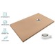 Base de Duche Mocca AIRSTONE Ultra-Leve Antiderrapante