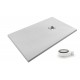 Base de Duche Cinza Claro AIRSTONE Ultra-Leve Antiderrapante