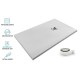 Base de Duche Cinza Claro AIRSTONE Ultra-Leve Antiderrapante