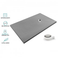 Base de Duche Cinza AIRSTONE Ultraligeira Antiderrapante
