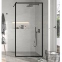 Painel fixo para duche Fresh Perfil Preto