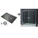 Base Duche Preto + Resguardo de Duche Mod. GALDANA