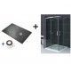 Base de Duche Natural + Cabine de Duche Angular Mod. SALADA