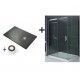 Base de duche grafite + Resguardo de Duche Frontal Mod. Portinaxt
