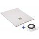 Base de duche grafite + Resguardo de Duche Frontal Mod. Portinaxt